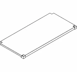 Aquarotter Ablage, MAXIMA, Edelstahl, für Untergestell, 1186x555 mm – Bild 2