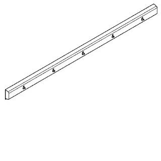 Aquarotter Armatureneinheit, Edst., W.-Mont., 5 Waschplätze, 3000 mm, Wasserans hi. – Bild 2