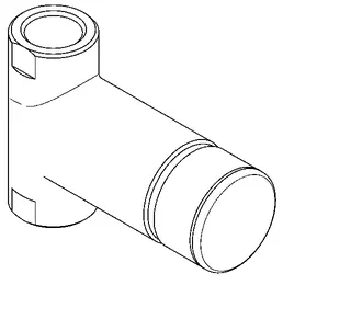 Aquarotter Durchgangsventil, F3, hydraulisch, ohne Mischung, Aufputz, 2xG1/2 – Bild 2