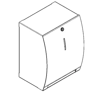 Aquarotter Papierhandtuchsp., STRATOS, Edst., 294x385x227 mm, Aufputz – Bild 2
