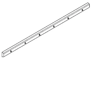 Aquarotter Armatureneinheit, Edst., W.-Mont., 6 Waschplätze, 3600 mm, Wasserans hi. – Bild 2
