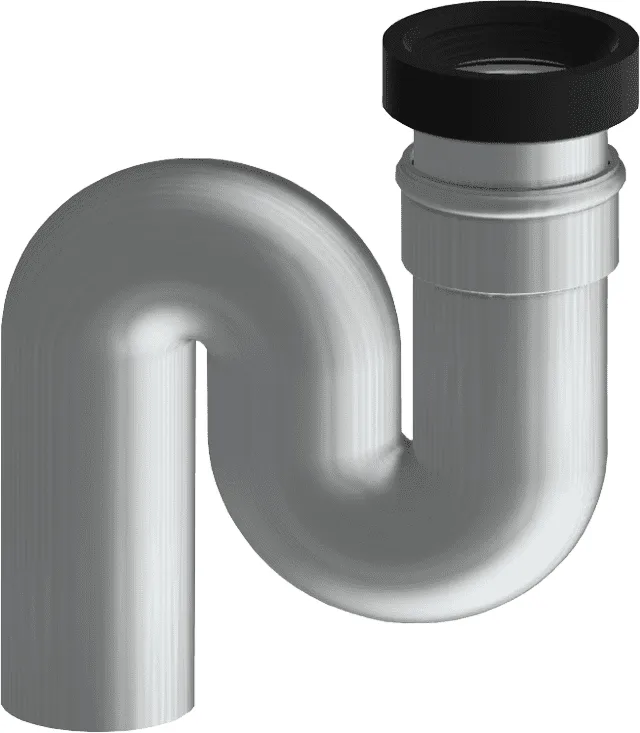 Aquarotter Siphon, CAMPUS, Kunststoff, Abgang senkrecht, DN100