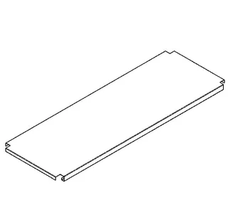 Aquarotter Ablage, MAXIMA, Edelstahl, für Untergestell, 1586x555 mm – Bild 2