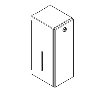 Aquarotter Seifenspender, RODAN, Edelstahl, 154x463x143 mm, Aufputz – Bild 2