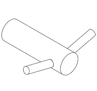 Aquarotter Doppel-Kleiderhaken, STRATOS, Edelstahl, 69x18x60 mm, Aufputz – Bild 2