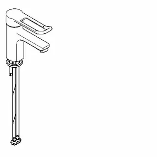 Aquarotter Thermostat-Standbatterie, F5, EHM, 125 mm, langer Hebel, Hygieneoption – Bild 2