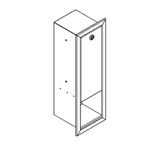 Aquarotter Seifenspender, RODAN, Edelstahl, 116x321x143 mm, Unterputz – Bild 2