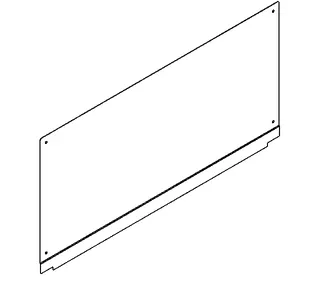 Aquarotter Rückwand, PLANOX, Edelstahl, 800x400x3 mm – Bild 2