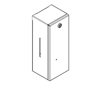 Aquarotter Seifenspender, RODAN, elek., Edst., 120x296x107mm, Aufputz, Batterien – Bild 2