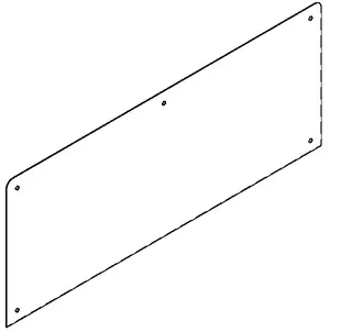 Aquarotter Rückwand, ANIMA, Edelstahl, 500x200x1 mm – Bild 2