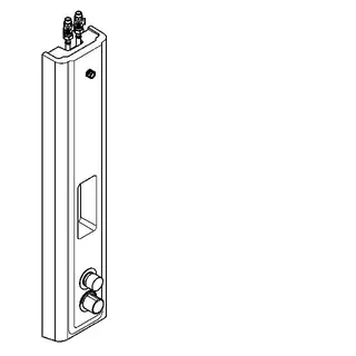 Aquarotter Duschpaneel, F5, hydr., MIRANIT, Therm., f. DUKO, Ablage, Hyg-Einheit – Bild 2