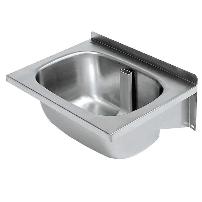 Aquarotter Ausgussbecken, SIRIUS, Edelstahl, 600x276x500 mm, Standrohrventil