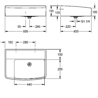 Aquarotter Klassenzimmerbecken, SIRIUS, MIRANIT, 600x150x450 mm, ohne Hahnloch – Bild 3