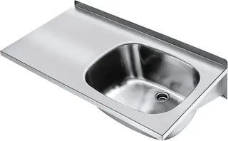 Aquarotter Mehrzweckbecken, SIRIUS, Edelstahl, 1000x230x500 mm, Ablagefläche links