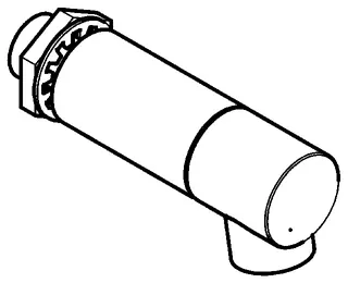 Aquarotter Wandauslauf, DN15, diebst. Luftspr., Ausladung 78 mm – Bild 2