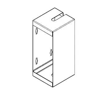 Aquarotter WC-Bürstenhalter, RODAN, Edelstahl, 107x230x97 mm, Aufputz – Bild 2