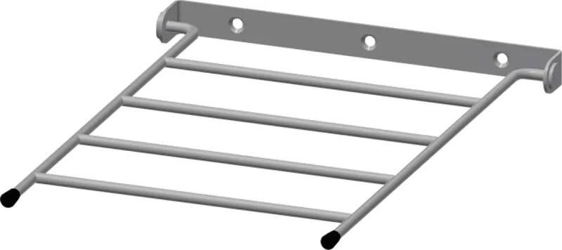 Aquarotter Klapprost, SIRIUS, Edelstahl, 250x400 mm, Wandbefestigung