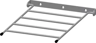 Aquarotter Klapprost, SIRIUS, Edelstahl, 250x400 mm, Wandbefestigung