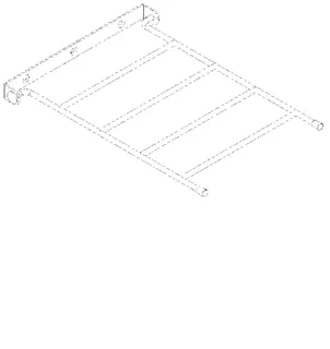 Aquarotter Klapprost, SIRIUS, Edelstahl, 250x400 mm, Wandbefestigung – Bild 2