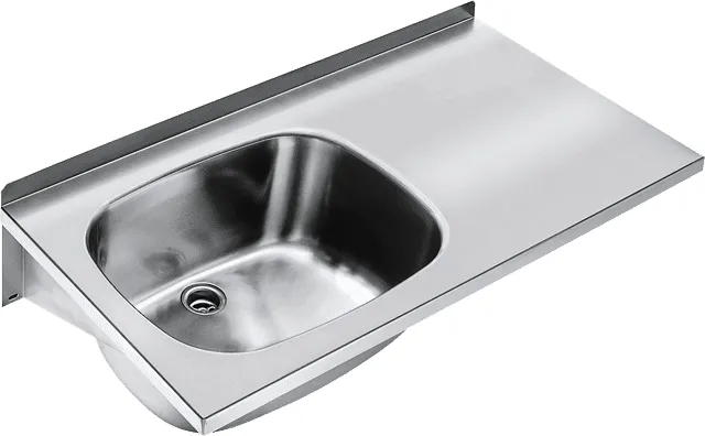 Aquarotter Mehrzweckbecken, SIRIUS, Edelstahl, 1000x230x500 mm, Ablagefläche rechts