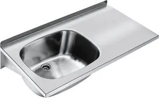 Aquarotter Mehrzweckbecken, SIRIUS, Edelstahl, 1000x230x500 mm, Ablagefläche rechts