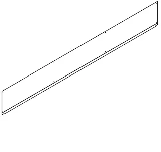 Aquarotter Rückwand, PLANOX, Edelstahl, 3000x400x3 mm – Bild 2