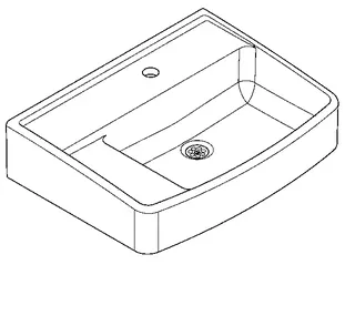 Aquarotter Klassenzimmerbecken, SIRIUS, MIRANIT, 600x150x450 mm, mit Hahnloch – Bild 2