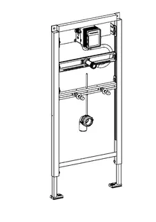 Aquarotter Installationselement, AQUAFIX, für Keramikurinal, für UR-Spüler – Bild 2