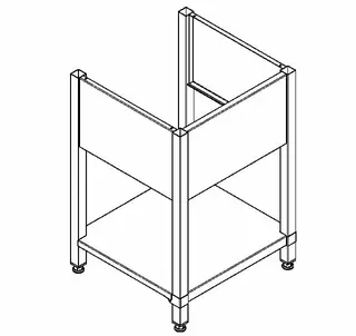 Aquarotter Untergestell, MAXIMA, Edelstahl, 580x850x550 mm – Bild 2