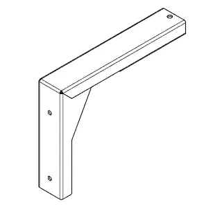 Aquarotter Konsole, PLANOX, Edelstahl, Wandmontage, 45x180x240 mm – Bild 2