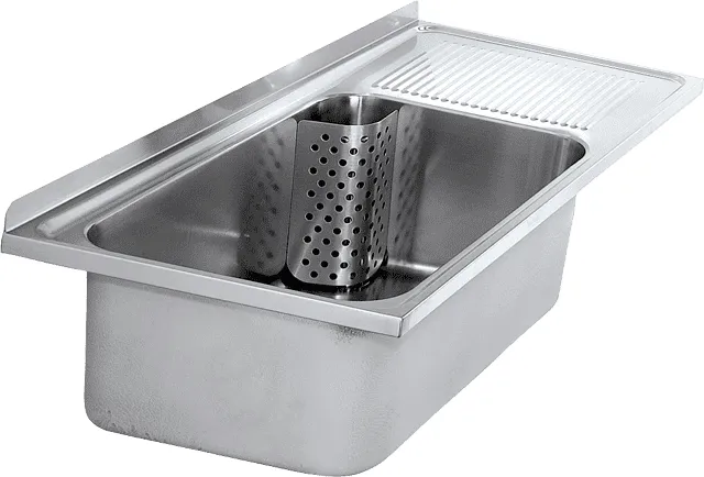 Aquarotter Mehrzweckbecken, SIRIUS, Edelstahl, 1100x357x550 mm, Tropfteil rechts