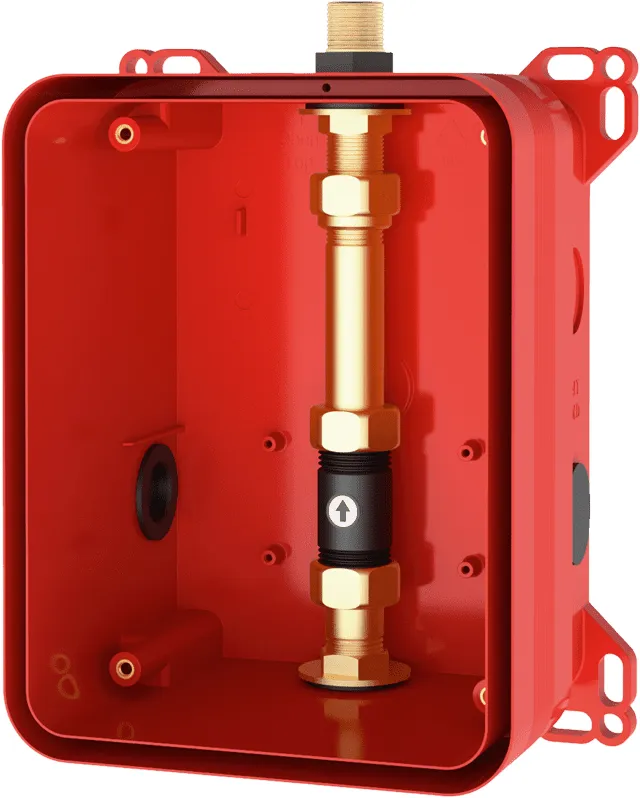 Aquarotter Rohbauset, F3, Systembox R3, duschen, Kalt- oder vorgemisches Warmwasser