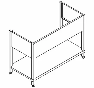 Aquarotter Untergestell, MAXIMA, Edelstahl, 1180x850x550 mm – Bild 2