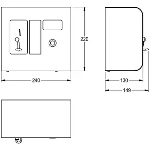Aquarotter Münzkontaktgeber, AQUAPAY, AP, 2-31 Duschen, f. Wertmarke, 24 VDC – Bild 3