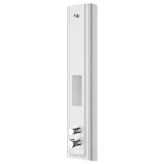 Aquarotter Duschpaneel, F5, hydr., MIRANIT, Thermostat, f. Duschkopf, Ablage
