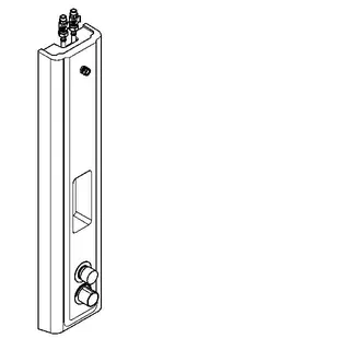 Aquarotter Duschpaneel, F5, hydr., MIRANIT, Thermostat, f. Duschkopf, Ablage – Bild 2