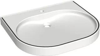 Aquarotter Waschtisch, VARIUScare, MIRANIT, 650x120x550 mm, barr-frei, Farbstreifen