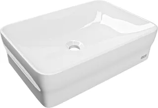 Aquarotter Aufsatz-Waschtisch, QUADROtop, MIRANIT, 550x140x370 mm, re-eckig, integr. Dicht.