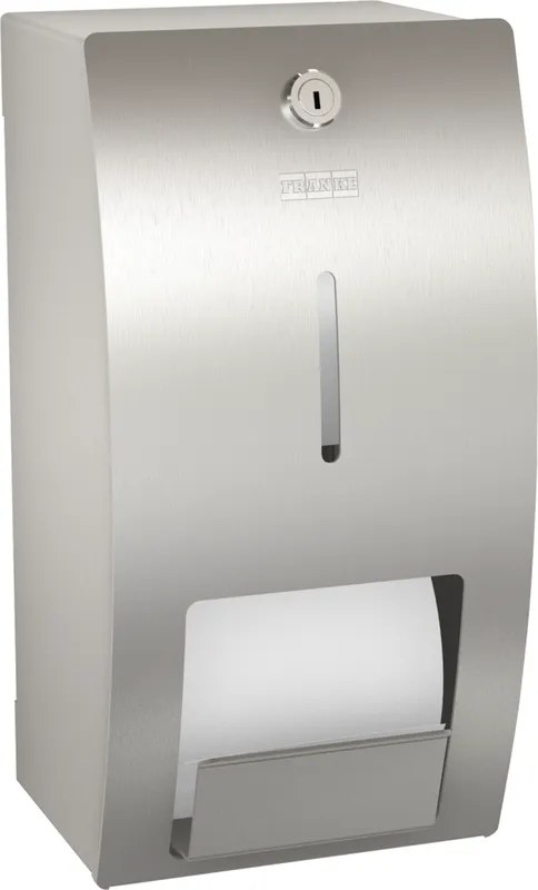 Aquarotter WC-Doppelrollenhalter, STRATOS, Edelstahl, 156x305x141 mm, Aufputz