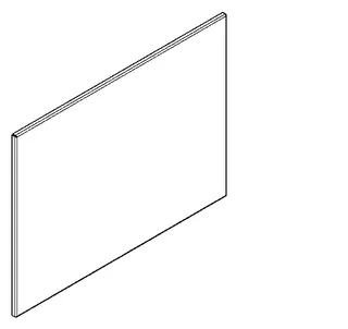 Aquarotter Spiegel, HEAVY DUTY, Edelstahl, 390x290x7 mm, verdeckte Befestigung – Bild 2