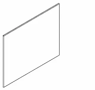 Aquarotter Spiegel, HEAVY DUTY, Edelstahl, 490x390x7 mm, verdeckte Befestigung – Bild 2