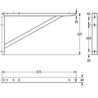 Aquarotter Konsole, MAXIMA, Edelstahl, 40x320x575 mm – Bild 3