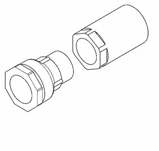 AR Anschlussset, CAMPUS, für Hock-WC, Verbinder und Adapter für Spülkasten