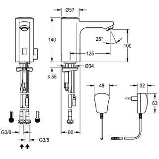 Aquarotter Standbatterie, F5, elek., Mischer, 3l, Steckernetzteil 230 VAC – Bild 3