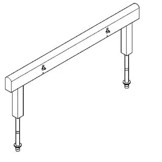 Aquarotter Armatureneinh., Edst., doppelreihig, 4 Waschplätze, 1600 mm, Wasserans un. – Bild 2
