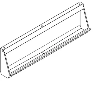 Aquarotter Reihenurinal, CAMPUS, Edelstahl V4A, 1800x515x235 mm, Siebablauf mittig – Bild 2