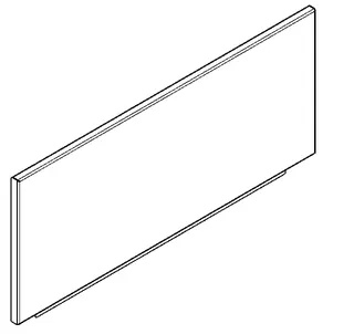 Aquarotter Rückwand, SIRIUS, Edelstahl, 500x210x12 mm, aufsteckbar – Bild 2