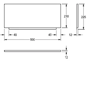 Aquarotter Rückwand, SIRIUS, Edelstahl, 500x210x12 mm, aufsteckbar – Bild 3