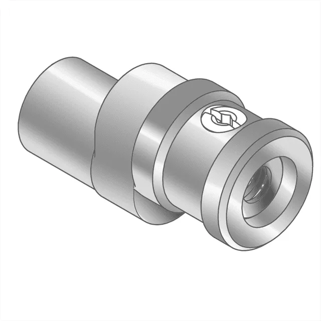 Aquarotter Anschlussverschraubung, F3, DN15, absperrbar, poliert verchromt