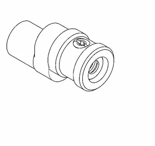Aquarotter Anschlussverschraubung, F3, DN15, absperrbar, poliert verchromt – Bild 2